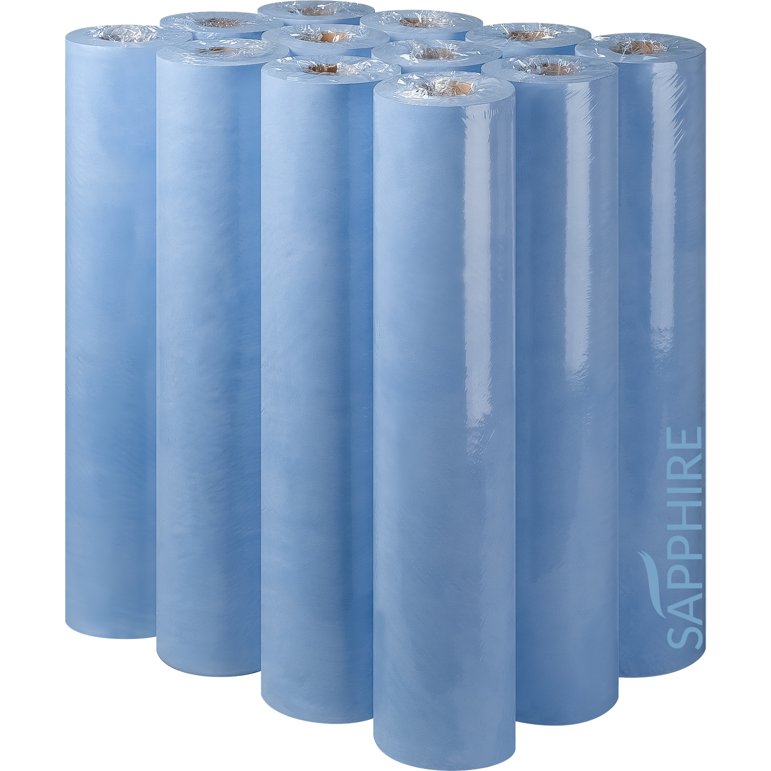 10" Blue Hygiene Rolls 2ply Case24