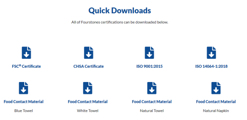 Fourstones Website Certificate Quick Downloads Image